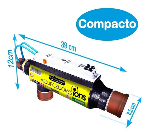 Aquecedor Trocador 40.000 Lts Bivolt Compacto Para Piscina
