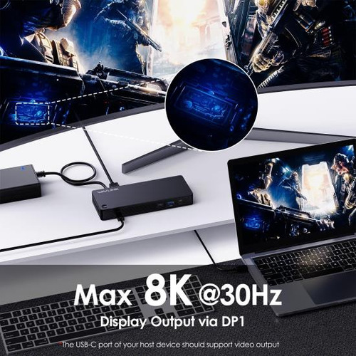 Wavlink Estación De Acoplamiento Usb C Para Monitor Dual, Ba