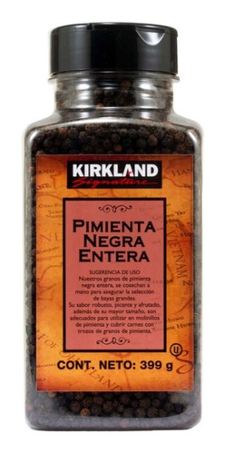 Kirkland Signature Pimienta Negra Entera 399 G