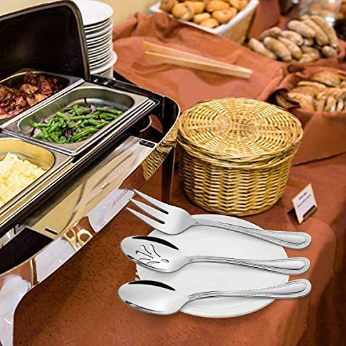 Juego De Cubiertos De 65 Piezas Con Utensilios Para Servir,
