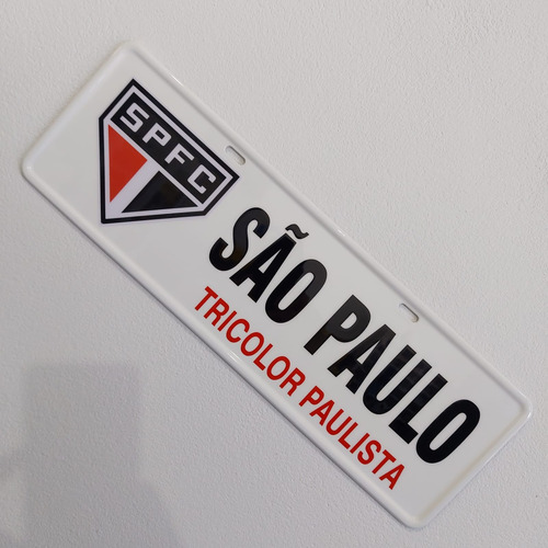 Placa De Carro Decorativa Personalizada São Paulo Spfc São Paulo Spfc