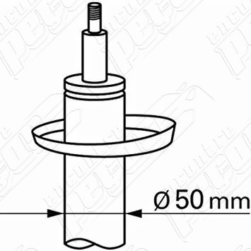 Imagem 5 de 6 de Amortecedor 50mm Dianteiro Jetta 2.0 Comfortline 2011-2013