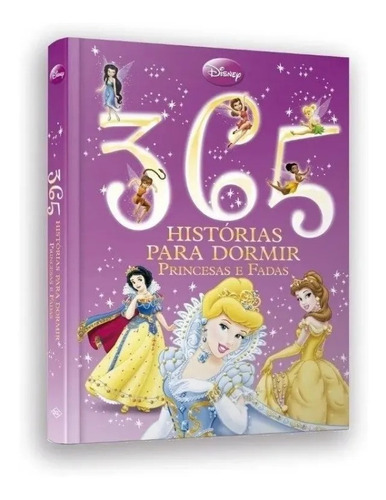 Imagem 1 de 2 de Livro 365 Histórias Princesas Disney Luxo Grande Capa Dura