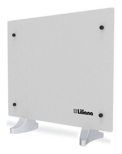 Imagen 2 de 4 de Calefactor Panel Vidrio Pie Pared Liliana Ppv200 1200w Color Blanco