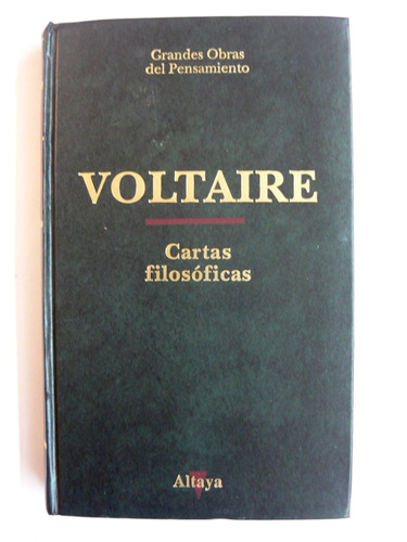 Cartas Filosóficas, Voltaire, Ed. Altaya