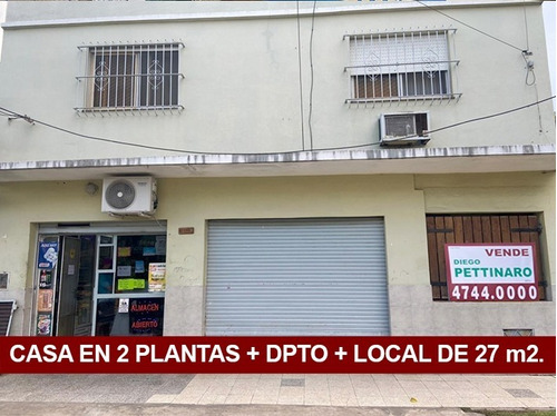 Virreyes. Casa + Local Comercial + Departamento Al Fondo.