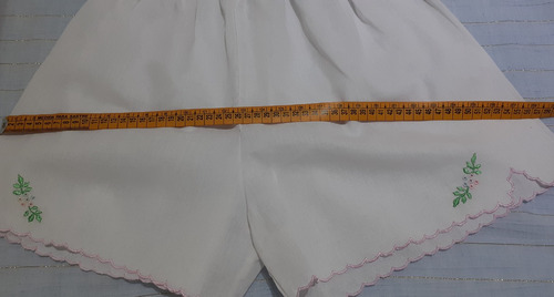 Antiguo Conjunto De Hilo Bordado Para Niña (Usado)