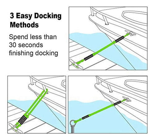 Doca Elástica Moocy Boat Com Gancho E Cordas Elásticas Docki