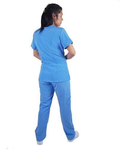 Conjunto Médico Dama Enfermero Elastizado Spandex Entallado