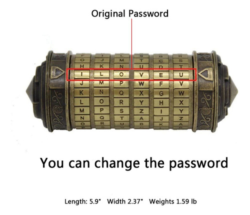 Da Vinci Code Mini Cryptex Valentine's Day Interesting