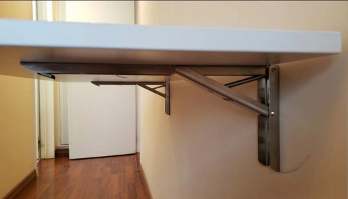 Imagen 6 de 7 de Escritorio Reforzado Mesa Rebatible Plegable De Pared 80x45