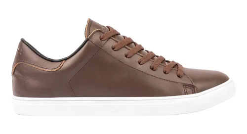 Zapatillas Urbanas De Cuero Negro De Hombre Bourbon Store