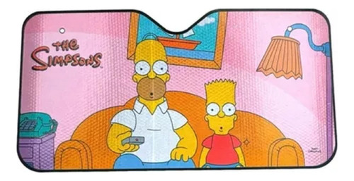 Parasol Parabrisas Los Simpsons Homero Bart Auto/camioneta