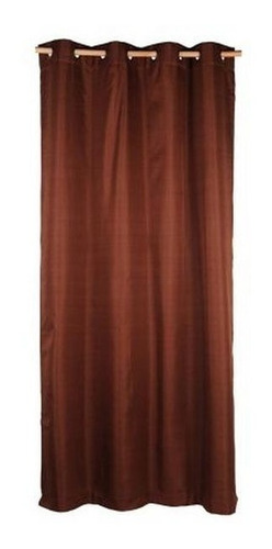 Cortina De Tela Black Out Texturada 200 X 220 Cm Chocolate