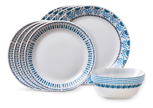 Corelle Everyday Expressions - Juego De Vajilla De 12 Piezas