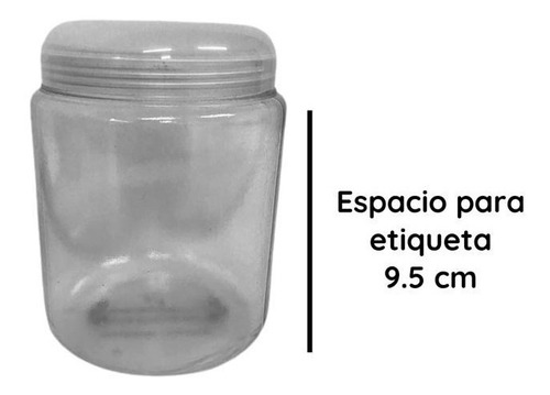 Imagen 4 de 10 de Potes Plasticos 1000 Cc Redondo Pvc X 75 Un.