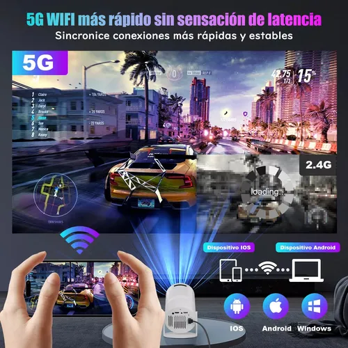 Proyector Mini Genérica Smart Tv Proyector Android Wifi 9000