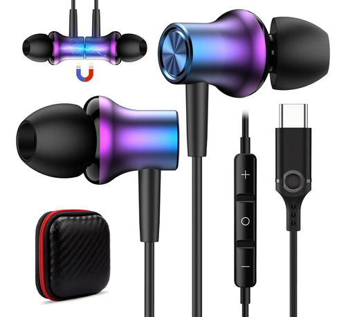 Cooya Usb C Auriculares Tipo C Auriculares Con Cable