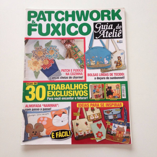 Revista Patchwork E Fuxico Bolsas Almofadas Sacola  Bc806