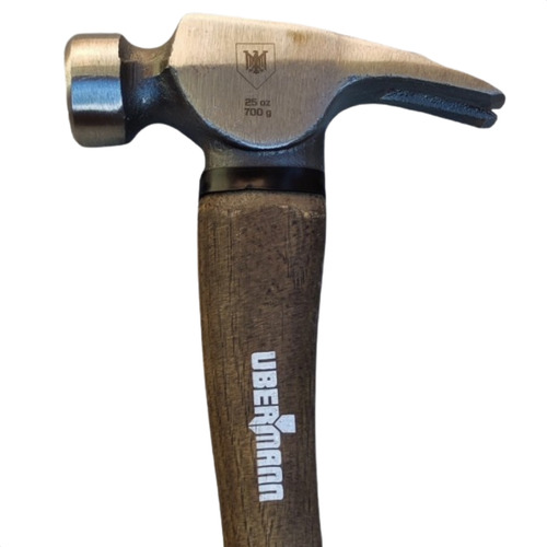 Martelo Madeira Unha Carpinteiro Profissional 700g Ubermann