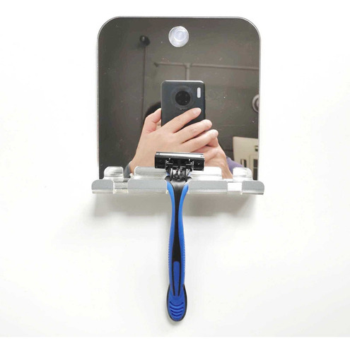 Qa1 Espejo De Afeitar Portátil Irrompible Para Ducha