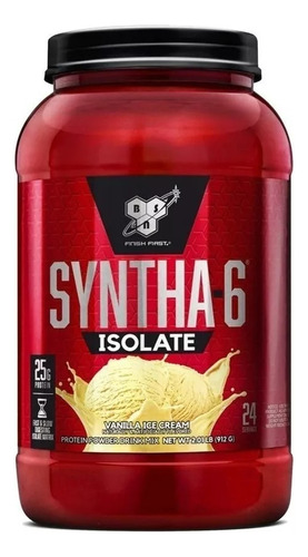 Suplemento en polvo BSN  Syntha-6 Isolate proteína sabor vanilla ice cream en pote de 912g