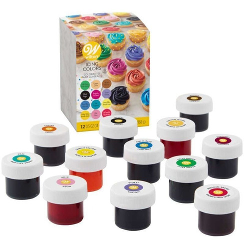 Colorante En Gel Colores Surtidos Set X 12 Wilton