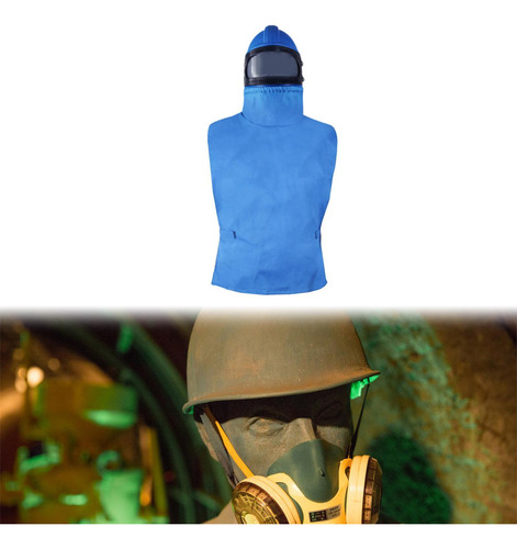 Casco Para Chorro De Arena Capucha Para Chorro Espejo Curvo