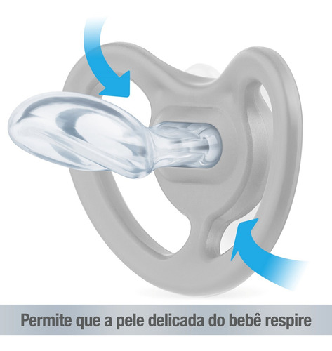 Imagem 5 de 7 de Kit 2 Chupetas Space Boy Ursinho Azul 0 A 6 Meses S1 - Nuk