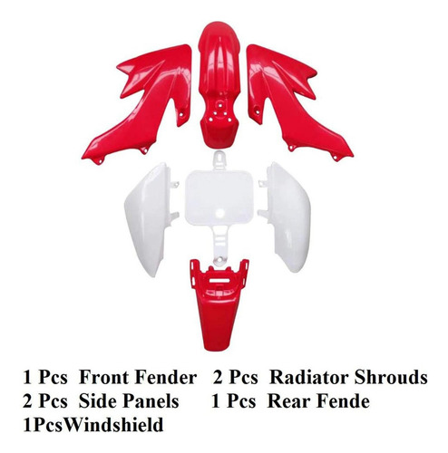 Pp Juego De Guardabarros De Carenado For Honda Crf50 Xr50