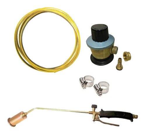 Kit Soplete Para Membrana 60mm Con Leva +valvula+6m Manguera