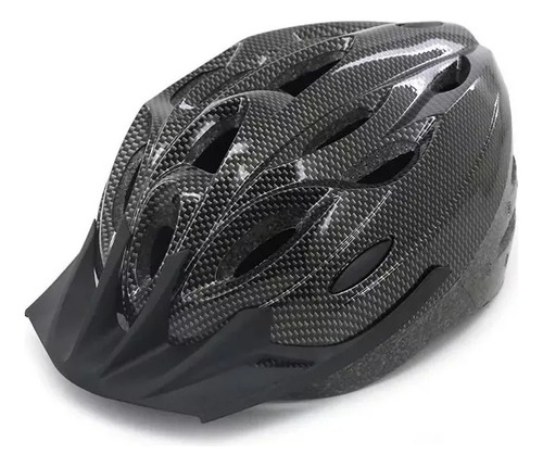 Casco Regulable Acolchado Bici Rollers Alpine Skate Urbano Color Negro Talle 54-61cm