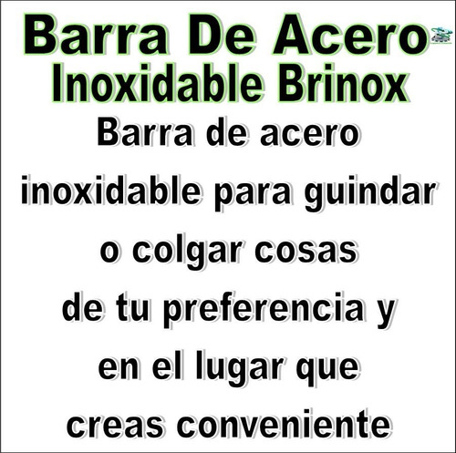 Barra De Acero Inoxidable Brinox 60 Cm Con 6 Ganchos Cocina