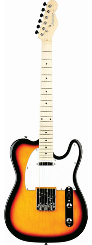 Guitarra elétrica Strinberg TC120S de  tília sunburst verniz brilhante com diapasão de bordo