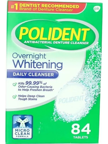 Polident Tabletas Protesis 84 - Unidad a $929