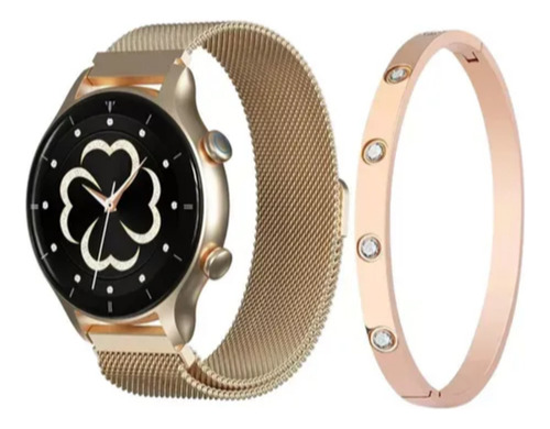 Smartwatch Reloj Para Dama Sumergible 3 Pulzos Gtide Romance