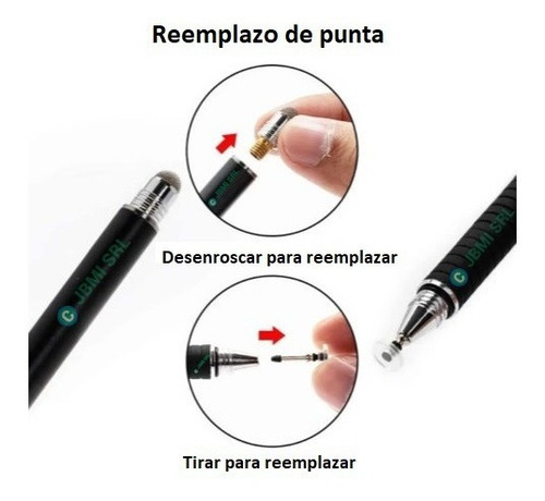 Imagen 8 de 8 de Lapiz Óptico Para Pantalla Táctil Firmas Dibujos Stylus Pro