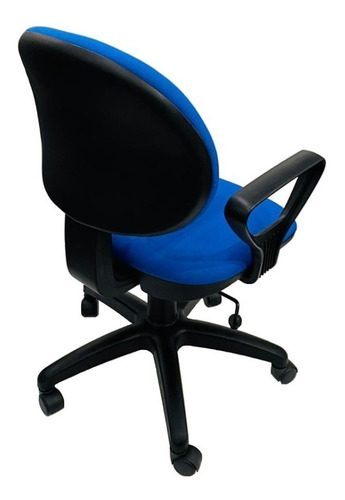 Silla de escritorio de Outlet Arcadia ergonómica azul con tapizado de marathon