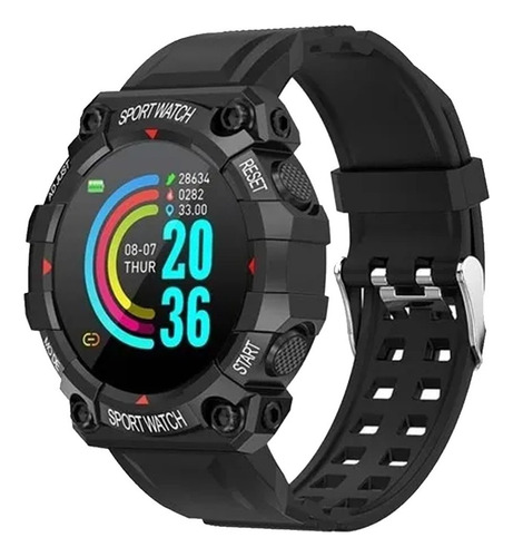 Watch Reloj Inteligente Smartwatch Serie Militar Táctico Band Resistente Al Agua Sensor Uso Rudo Contra Agua Monitor Deportivo Smart Watch Negro Comerliv 