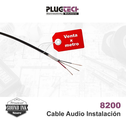 Plug-tech - Cable Audio Instalación - Profesional X Metro