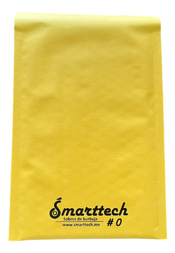 Sobre Burbuja #0 Smarttech Envios Papel Kraft 17x24cm 250pz Amarillo