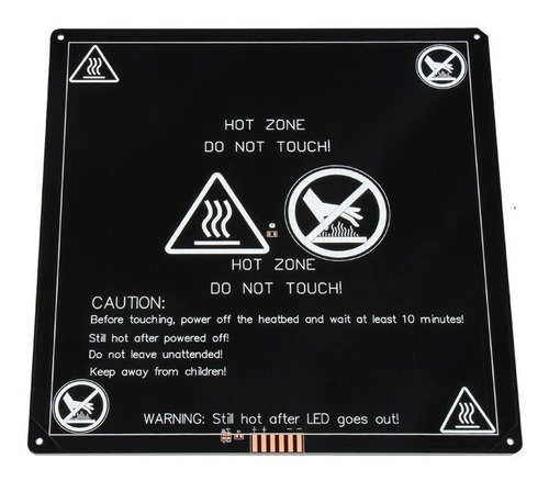 I3dp E1031 Cama Caliente Anet A8 A6 Sin Arnes 12v 22cmx22cm