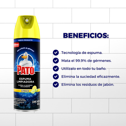 Espuma Limpiadora En Aerosol Pato Cítrico 567g