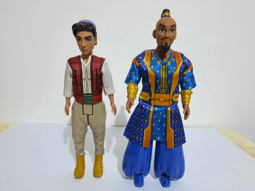 Muñecos Aladdin Y Genio Articulados 30 Cm Precio Ambos