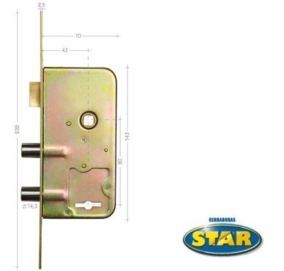 Cerradura De Seguridad Star 810 2 Años De Garantia!