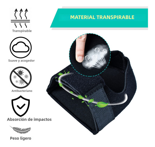 Vmimv T20247-B 2 Par taloneras ortopedicas espolon Código L, taloneras de gel calcaneo Para Alivio De Talón Dolor