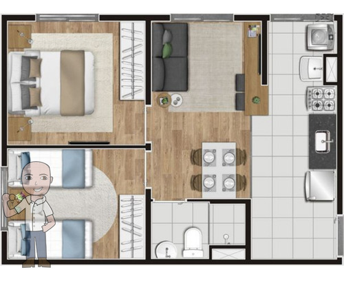 Imagem 12 de 12 de Apartamento 2 Dormitórios Na Lapa Com Piscina