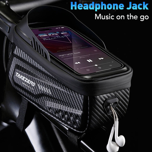 P Bolsa De Bicicleta Impermeable Con Marco De Tubo Frontal