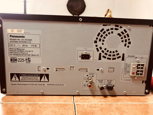 Minicomponente Panasonic Sa-akx600 Usado Negro Con Gris 2000 W (Usado)