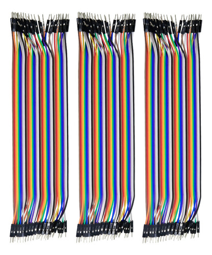 120 Cables Jumpers Dupont Para Arduino M-m 20cm Protoboard